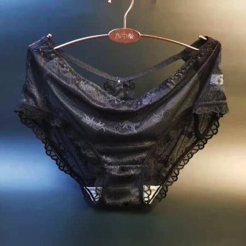 Underwear Women Sexy Lace Panties Fashion Leopard Print Hollow-Out Briefs Mid Waist Seamless Underpants Female Mesh Lingerie