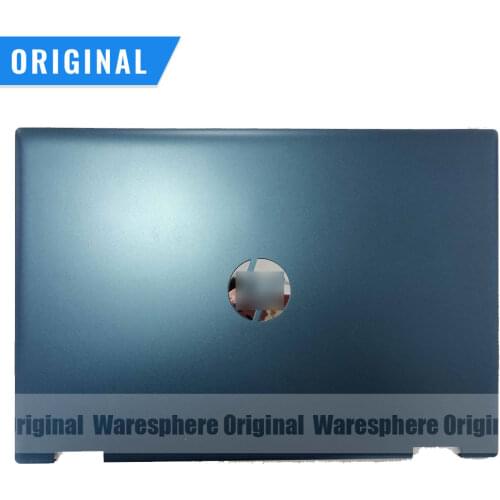 New Original LCD Back Cover for HP PAVILION X360 14-DW Rear Lid Case L96485-001 Blue