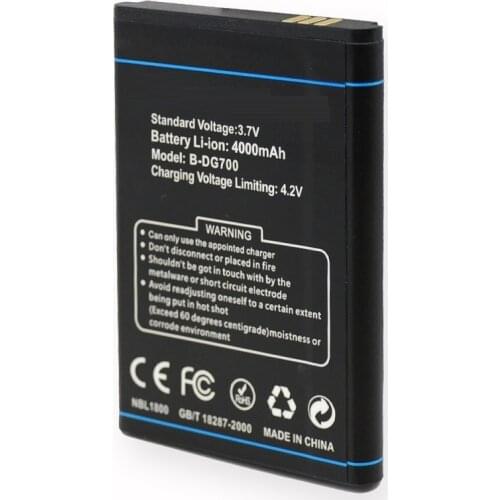 New Battery B-DG700 For Doogee DG700 TITANS2 4000mAh Mobile Phone Replace Batterie High Quality Rechargeable Accumulator