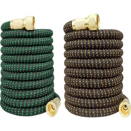 New High Quality Rubber Garden Water Hose 1/2 Flexible Expandable Magic Watering Hose High-pressure Car Wash Pipe With Spray Gun