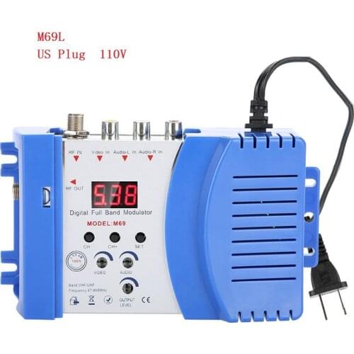 HD Modulator Digital HDMI-compatible to RF VHF / UHF PAL/NTSC Frequency TV Modulator AV to RF Converter TM68 M69L M66