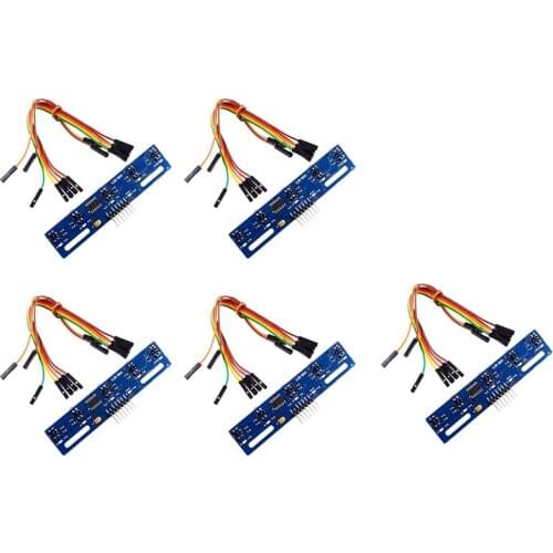 5-Way Tracking Infrared Sensor 5-Way Tracking Sensor TCRT5000 Obstacle Avoidance Sensor Module for Smart Cars