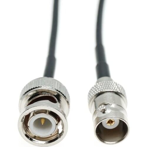 RG174 BNC FEMALE Jack to BNC MALE crimp connector Coax adapter RF Jumper cable pigtail