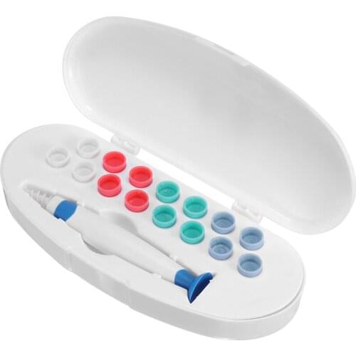 Removal Head Easy Ear Pick Swab Healthy Earpick Tools Tips Soft Spiral Ear Wax Cleaner Replaceable Silicone EarWax Tool With 16