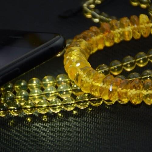 Natural Mexico Light Blue Amber Loose Round Beads 6mm~6.2mm 39.5cm / 16"