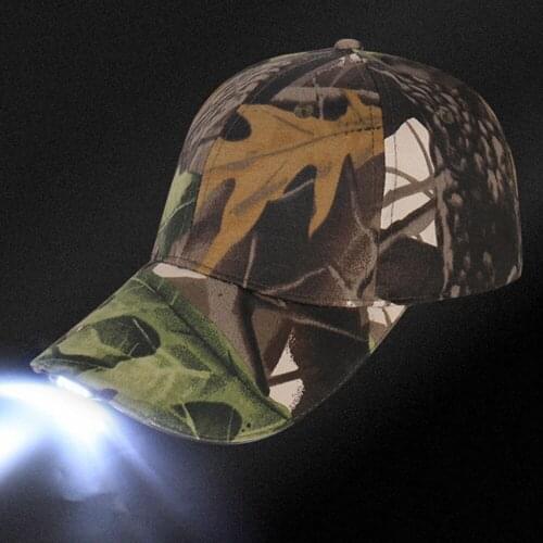 Outdoor Lighting Lightweight Camping Men And Women Fishing Baseball Cap LED Lights Glow Trend Baseball Cap