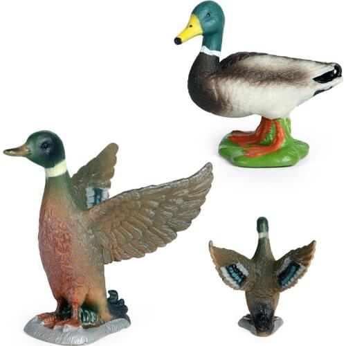Duck/Goose Animal Figure Collectible Toys Poultry Animal Action Figures Kids Plastic Toys
