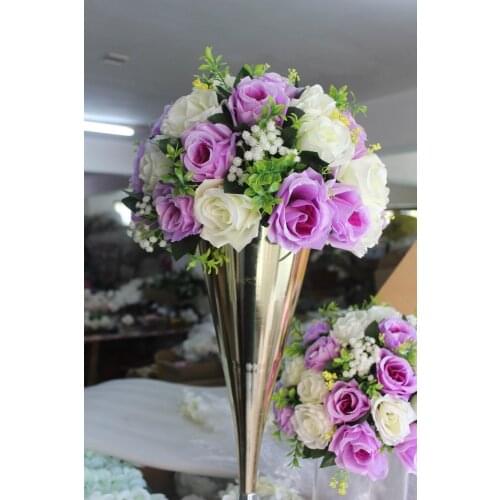 SPR NEW table centerpiece flower ball artificial rose wedding flower wall backdrop road lead arch flower party arrangement