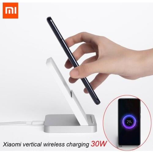 New Original Xiaomi Vertical Air-cooled Wireless Charger 30W Max with Flash Charging for Xiaomi Mi Smartphone