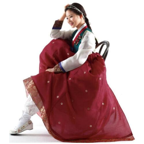 Ladies Hanbok Korean Skirt Hanbok Dress Custom Made Korean Traditional Woman Hanbok Korean National Costume