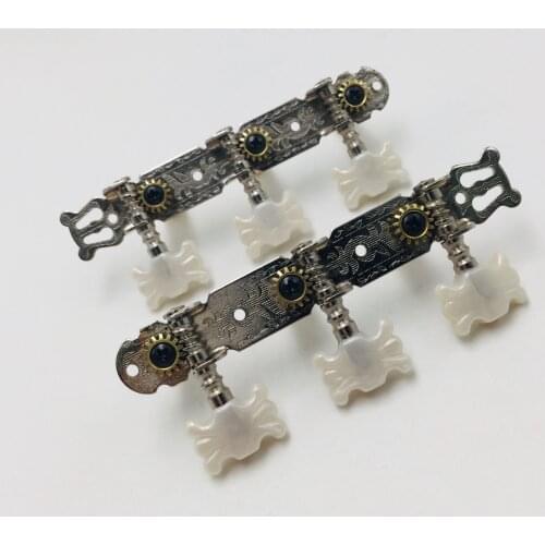 1 Pair Guitar Tuning Pegs Machine Tuners White Machine Head for Classic Guitar