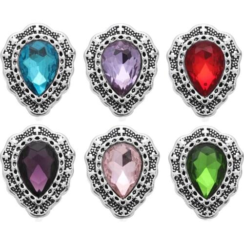 10pcs/lot New Cross Snap Button Jewelry Metal 18mm Snap Buttons fit Rhinestone Snap Bracelet Bangles For Women Men Jewelry