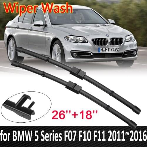 Car Wiper Blade for BMW 5 Series F07 F10 F11 2011~2016 Windshield Wipers 520i 523i 528i 530i 535i 550i 518d 520d Car Accessories