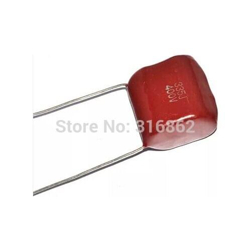 Free shipping 20pcs/lot CBB capacitor 400V 335 3.3UF 400V 3300NF pitch 20MM Polypropylene Film Capacitors