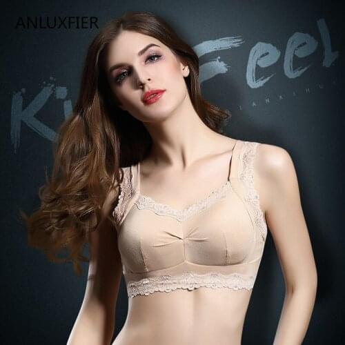 H9663 No Steel Ring Full Cup Bra Underwear After Breast Cancer Surgery Thin Adjustable Cotton Bras Lingerie Artificial Boobs Bra