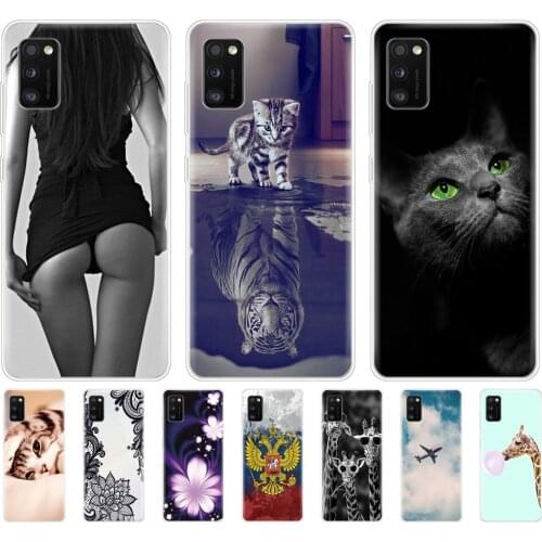 For Samsung Galaxy A41 Case 6.1" Soft Silicon Phone Cover For Samsung A41 A 41 A415 SM-A415fzwmser Bumper full 360 Protective