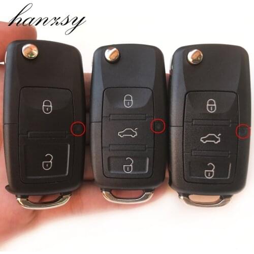 2/4/3 Buttons Flip Folding Key Case For Volkswagen VW golf 5 4 passat b5 B6 Skoda Tiguan Seat Car Remote key Cover blank Fob