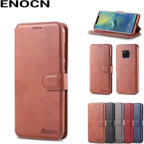 Wallet Case For Huawei Mate 20 Pro Cover Case Mate 20 Pro Luxury PU Leather Flip Full Protector Shockproof Vintage Phone Housing