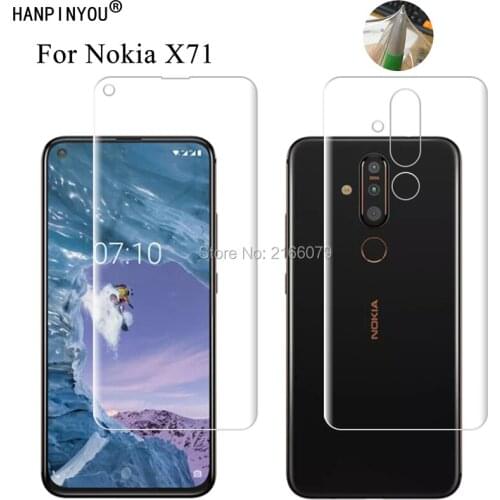 For Nokia X71 Soft TPU Front Back Full Cover Screen Protector Transparent Protective Film + Tools (Not Glass)
