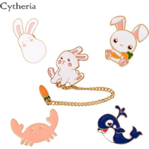 Time simplicity Enamel cute dolphins whale crab brooch collar needle Gorgeous clothing accessories collar pin