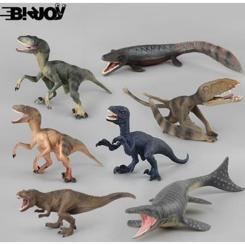 Simulation Prehistoric Animal Tyrannosaurus Pterosaur Collection Model Dinosaur Action Figure Decoration Figurine Children Toys