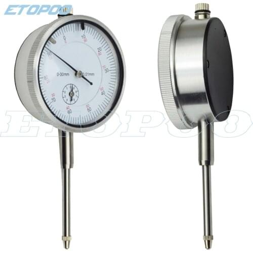 Precision 0.01mm Dial Indicator Gauge 0-30mm Meter Precise 0.01mm Resolution Indicator Gauge mesure instrument Tool Dial Gauge