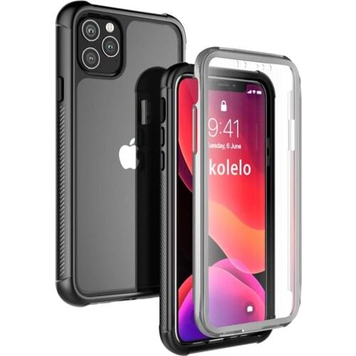 Inkolelo Apple iPhone 11 Pro Max Case 360 Degree Full Body Protection Anti Scratch, Shockproof Front and Back Protective Cover