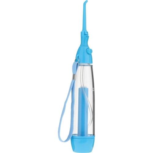 Oral Irrigator Portable Manual Water Flosser Portable Water Jet 75ML Water Tank Teeth Cleaner Care