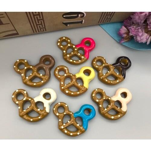 Resin kawaii chocolate biscuit miniature food flatback Cabochon for scrapbooking DIY Craft 21*28mm