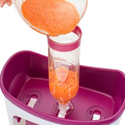 Baby Food Maker Baby Feeding Containers Storage Supplies Newborn Toddler Solid Juice Maker With 10 Pouches Storage Bag