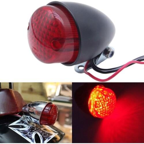 12V Motorcycle Brake Stop Running Rear Tail Light Bulb For Harley Cafe Racer NEW