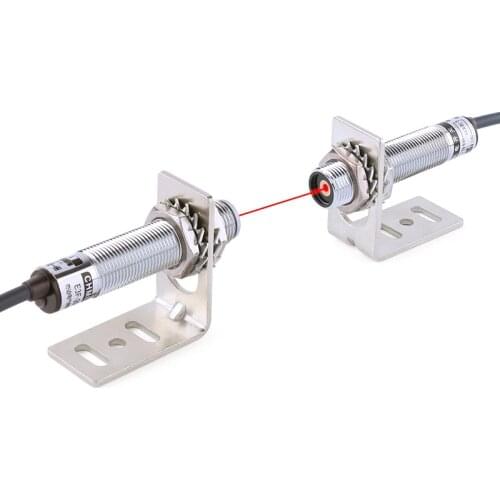 M12 laser counter photoelectric switch E3F-20c1/20L 24V NO NC infrared ray near induction distance of 20M visible light sensor