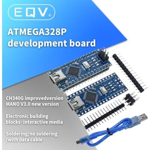 1PCS Promotion For arduino Nano 3.0 Atmega328 Controller Compatible Board WAVGAT Module PCB Development Board without USB V3.0