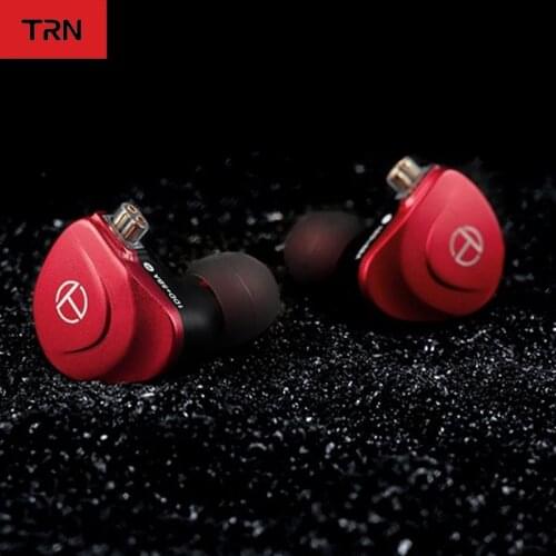 TRN V90S 5BA+1DD Metal Earphones Hybrid HIFI Bass Earbuds In Ear Monitor Noise Cancelling Earphones 6N OCC Pure Copper Cable VX