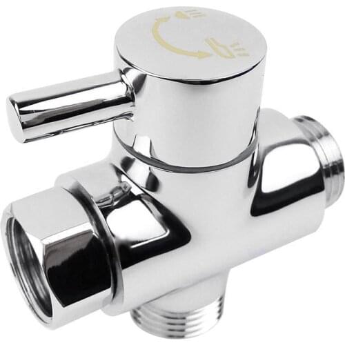 SOLID diverter 3-way diverter valve All 1/2 inch IPS shower system spare part, copper chrome plating