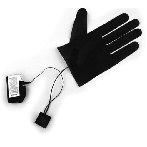 A Pair Of Five-finger Gloves Heating Sheet Lithium Battery Power Supply With Three-speed Thermostat Switch Heating Sheet Winter