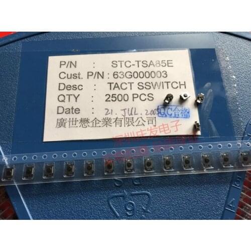 Patch 2 feet Tact switch Button Button 3*4*2mm with fixing point Micro fretting Turtle