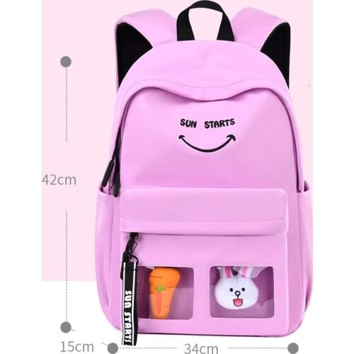 For Teenage Girls Casual Backpack Women Female Packsack Backpack School Bagpack Girl Mochila Feminina Bag New Kawaii Backpacks