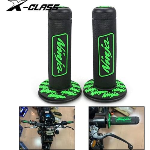 Ninja Motorcycle Hand Grips Handle Bar Guards Rubber Gel Accessories for Kawasaki Ninja 250 300 400 650 1000 2016-2018 2019 2020
