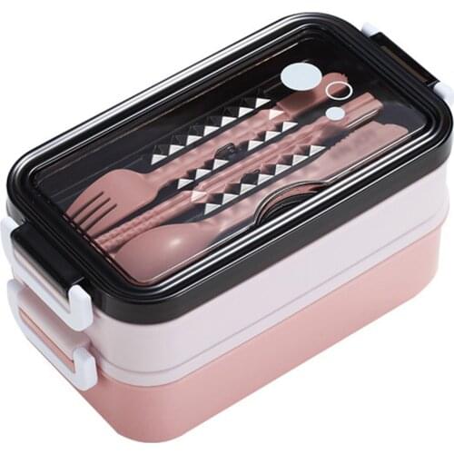 Portable Bento Box Large Capacity Lunch Case Food Container Storage Boxes Suitable For Office School Picnic Camping Travel