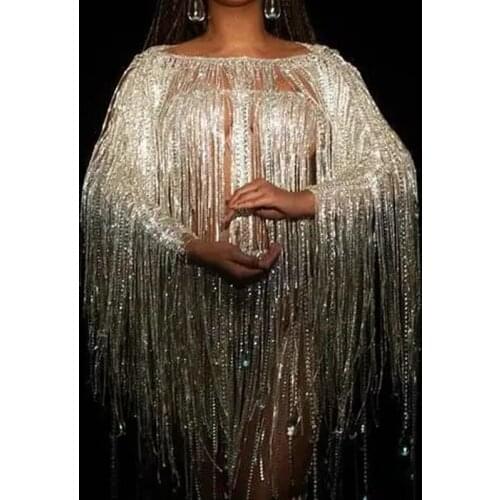 Dropship Super Luxury High Quality Dance Breast Chain Dress Long Tassel Shiny Crystal Sexy Body Chain Woman Banquet Jewelry