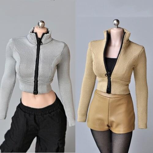 1/6 Female Tights Leotard Corsetry Zipper Clothing F 12'' Phicens Figure Body 1/6 Women Clothes Girl Top Suit