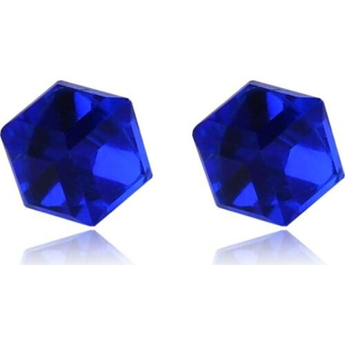 1pair 9colors Beautiful 6mm Colorful Crystals Pierceless Ear Stud Strong Magnetic no pierced magnet stud earrings