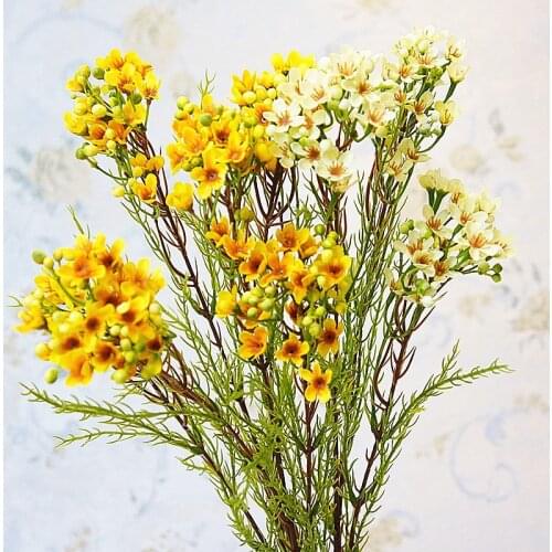 1pc Plum blossom Artificial silk flowers home living room study courtyard stage decoration ornaments Fake Flower branch