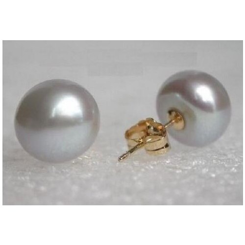 10mm tear gray south sea shell pearl earring bead earrings>Lovely Fine Nobility Ladys Womens Earrings