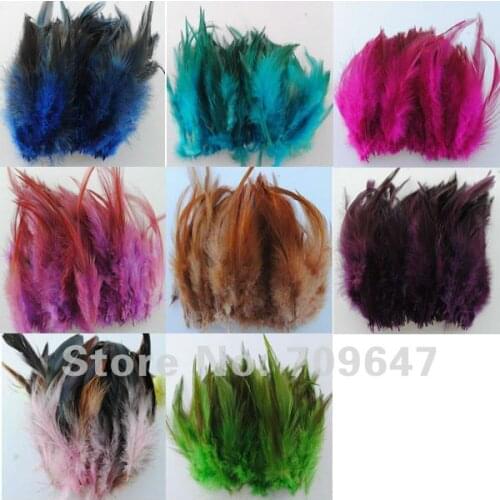 200pcs/Lot 4-6inches 10-15cm long Multi-Colors Natural Rooster feathers 8 colours available ,feathers for hats