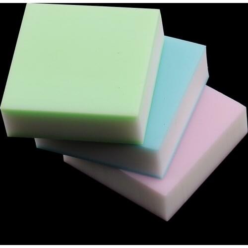 3pcs 3x3x1cm DIY Professional Rubber Brick Rubber Carving Block Jelly Color Rubber Stamps for Scrapbooking DIY Sculpture Tools