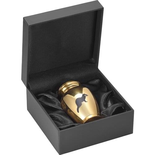 73mm Height Stainless Steel Funeral Cremation Urn for Animal Ashes,Cute Ferret Engraved Cremation Mini Jars/URN