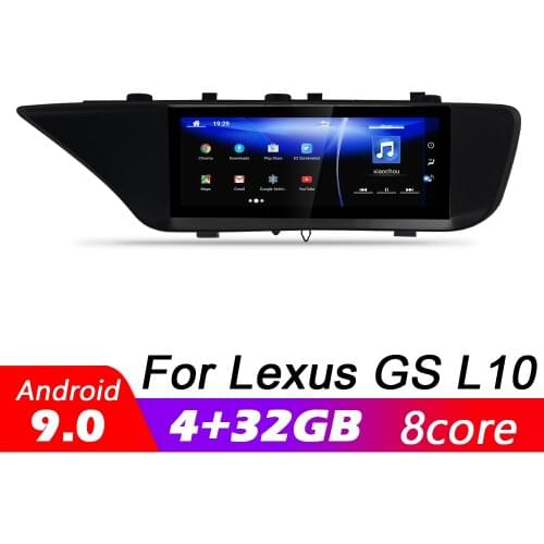 Android 9.0 8 core 4+32G For Lexus GS L10 GS200t GS300 GS350 GS450h 2011~20 Car multimedia Player Navigation GPS radio WiFi BT