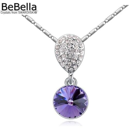 BeBella New design Crystal round pendant necklace MADE WITH Austrian Crystals from Swarovski for women gift
